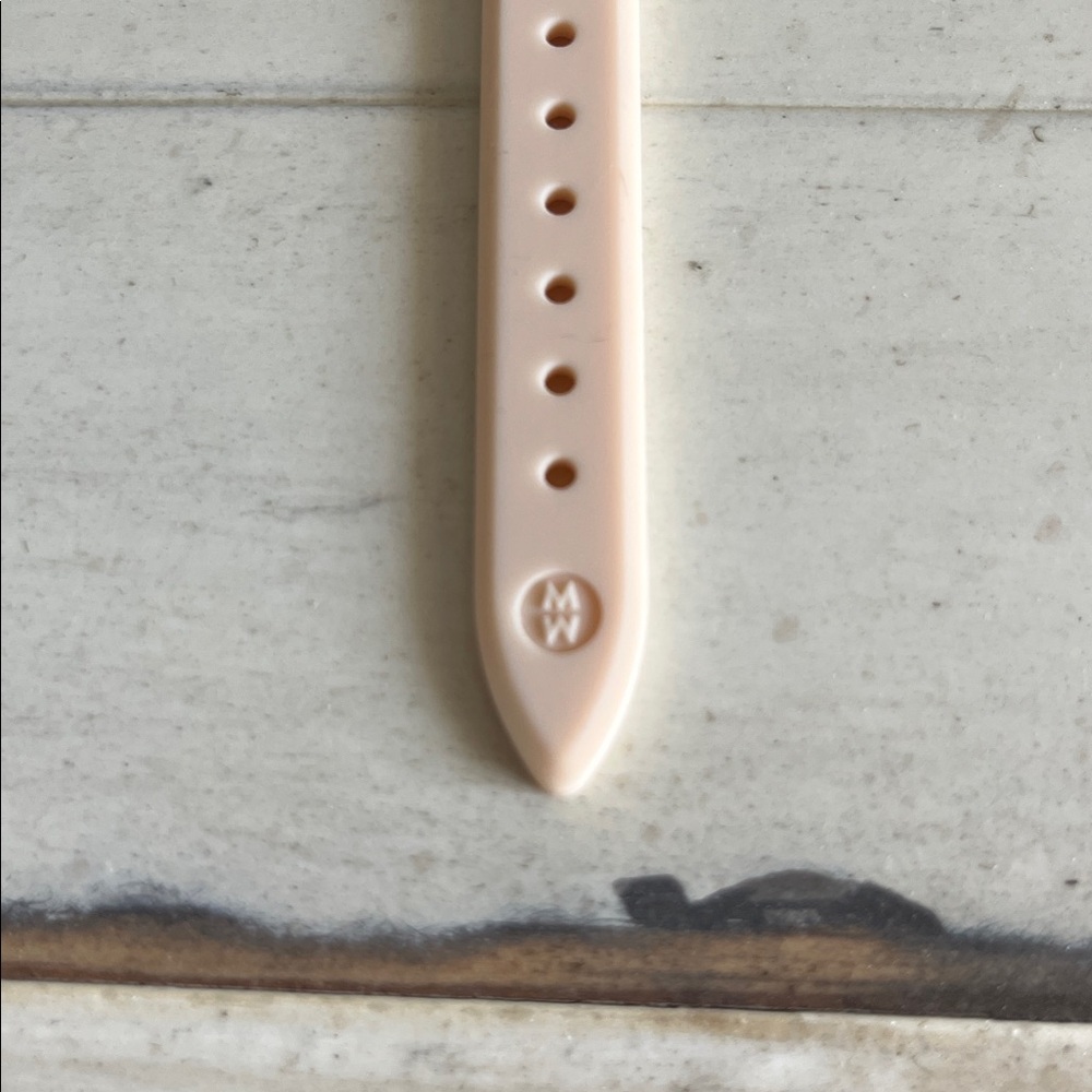 Michele Rose Gold Silicone Strap Watch - Picture 3 of 7